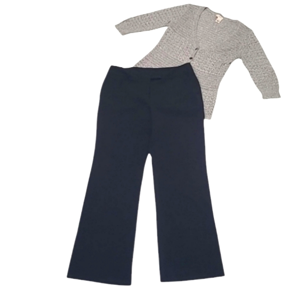 Worthington Modern Fit Wide Leg Dress Pants Long High Waist Rise Trousers Tall